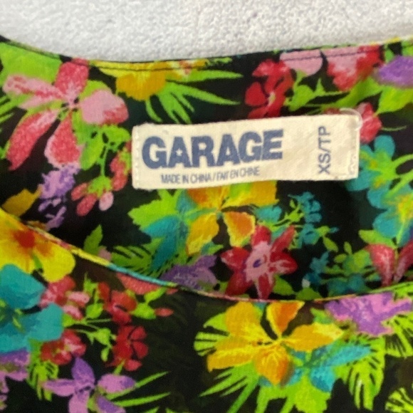 Garage Two Tier Floral Camisole Top Sz XS - Picture 5 of 6